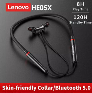 Lenovo HE05X Neckband Bluetooth Headset-Black
